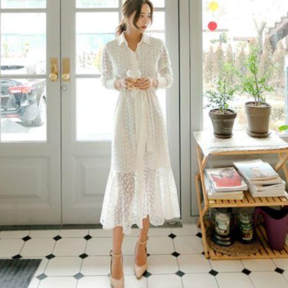 ELISE - Perforated Mermaid Dress